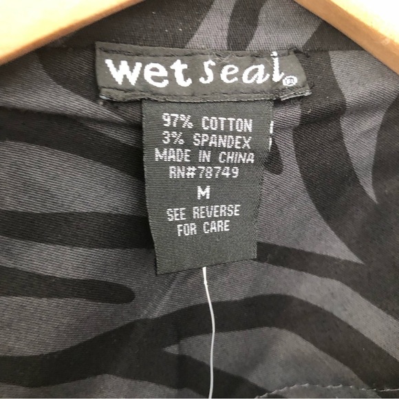 NWT Wet Seal Zebra Print Trench Jacket - Picture 6 of 13